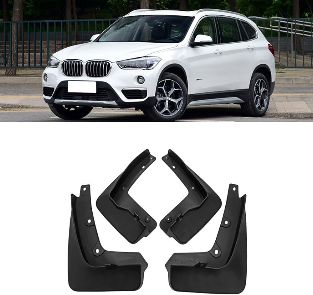 WeiYH No Drill Mud Flaps for Car Front Rear Wheel for BMW X1 2016-2021