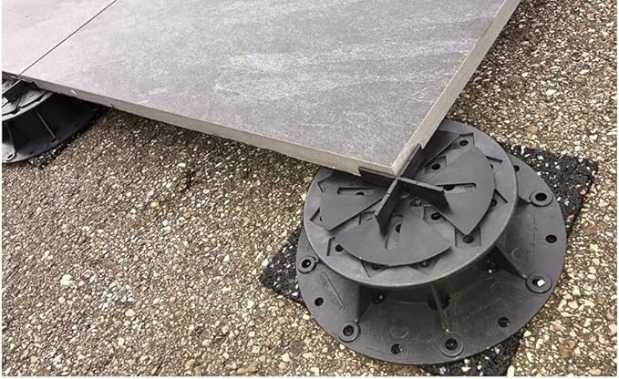 Heavy Duty Adjustable Pedestal Ceramic Stone Concrete Tiles 28–225mm-OUTDOOR Tiles-Basic for Patio 28mm-36mm (10 Pack) Supports 1200kg