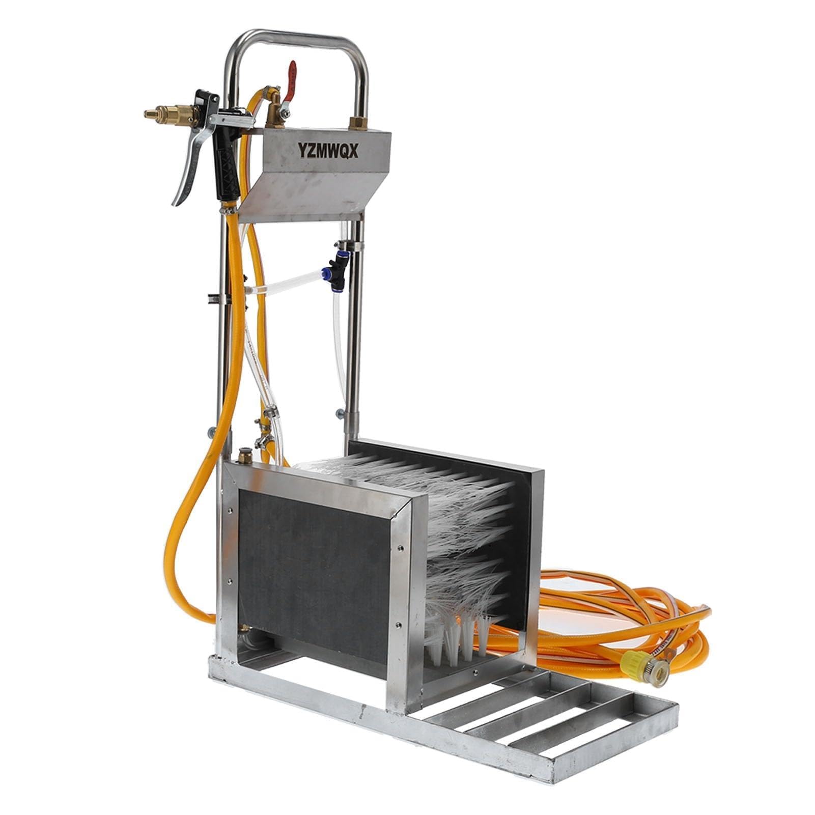 Pulitore Automatico per Stivali in Acciaio Inossidabile con Alta Efficienza per Allevamenti di Bestiame 28 Cm X 54 Cm
