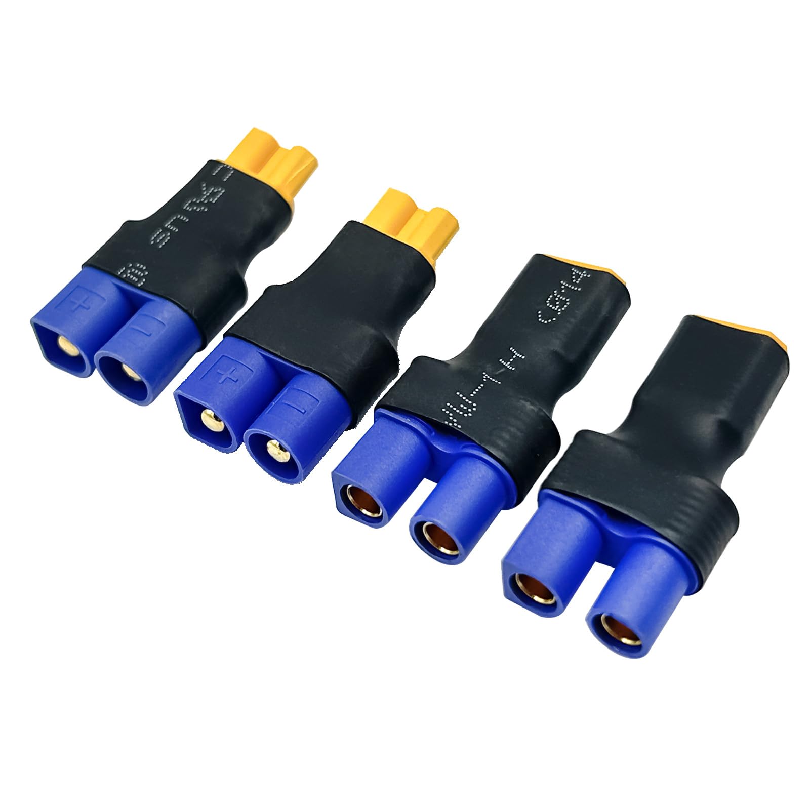 2 Paar Adapter Stecker – RC XT30 Auf EC3 Und EC3 Auf XT30 Für Drohnen, Autos & Ladegeräte