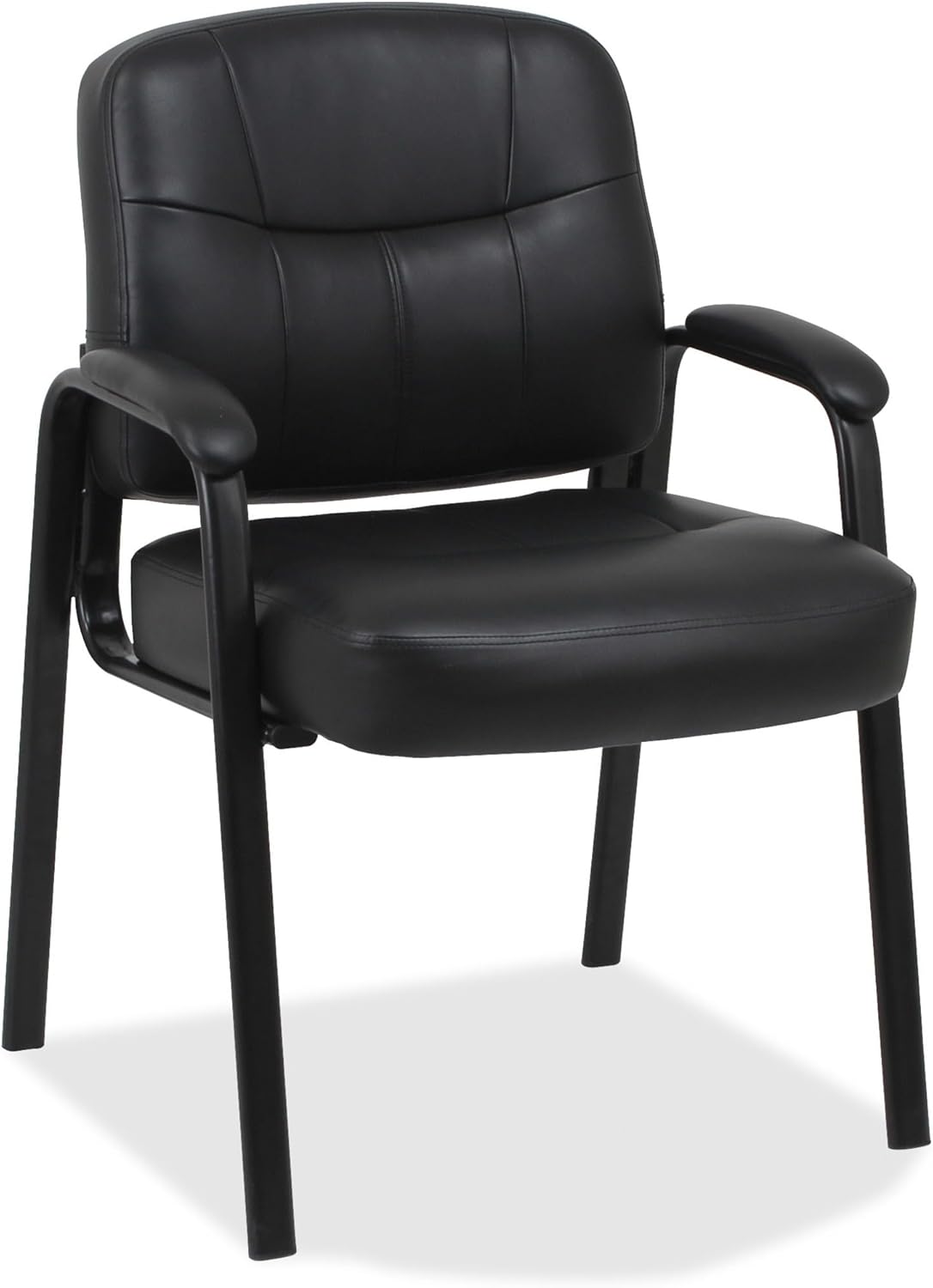 Lorell Chadwick Executive Black Leather Guest Chair