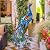Kircust Peacock Garden Statue and Sculpture, Metal Peacock Yard Art Decor, Standing Bird Outdoor Sculptures for Patio Backyard Lawn Home Decoration