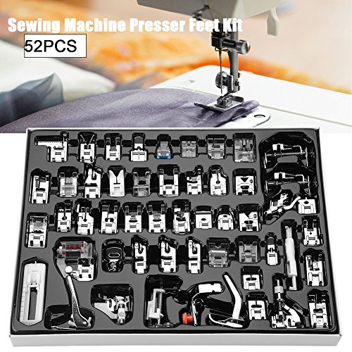 Set de 52 pies prensatelas para máquina de coser miniatura 4