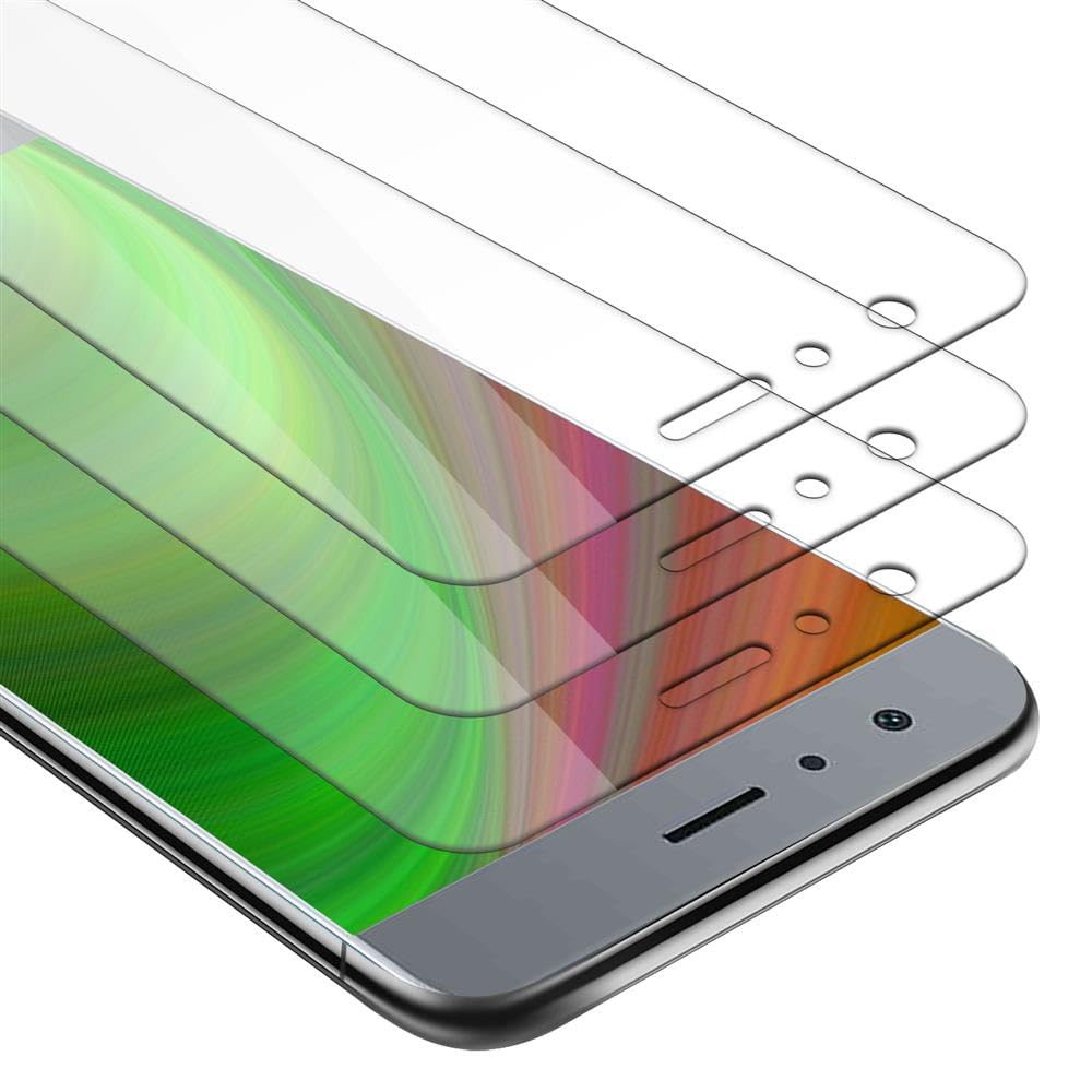 Cadorabo Vetro Temperato 9H Per Honor 7X – 3 Pezzi, Trasparente, Con Sistema Anti-bolle