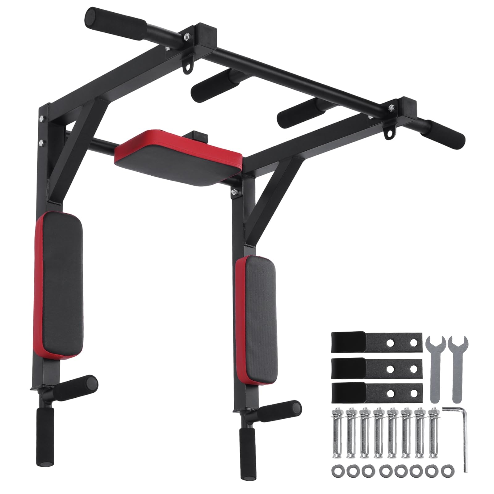 Lightyard Multifunction Pull Up Bar with Dip Station – Heavy Duty Steel