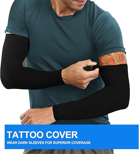 Miniatura 6 de Kimasha 4 Pair UV Sun Protection Arm Sleeves for Men & Women,Cooling UPF 50 Arm Cover for Baseball,Cycling,Basketball