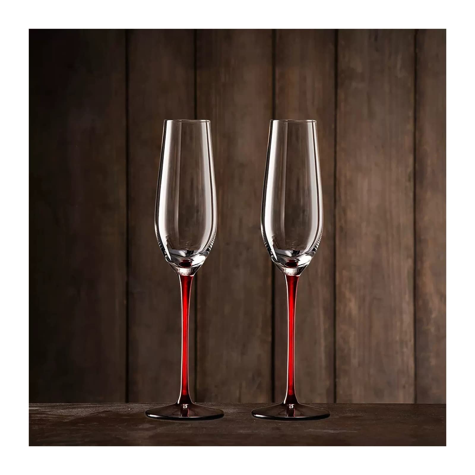 Copas de champán de cristal de alta calidad SISWIM con diseño creativo de flauta 1