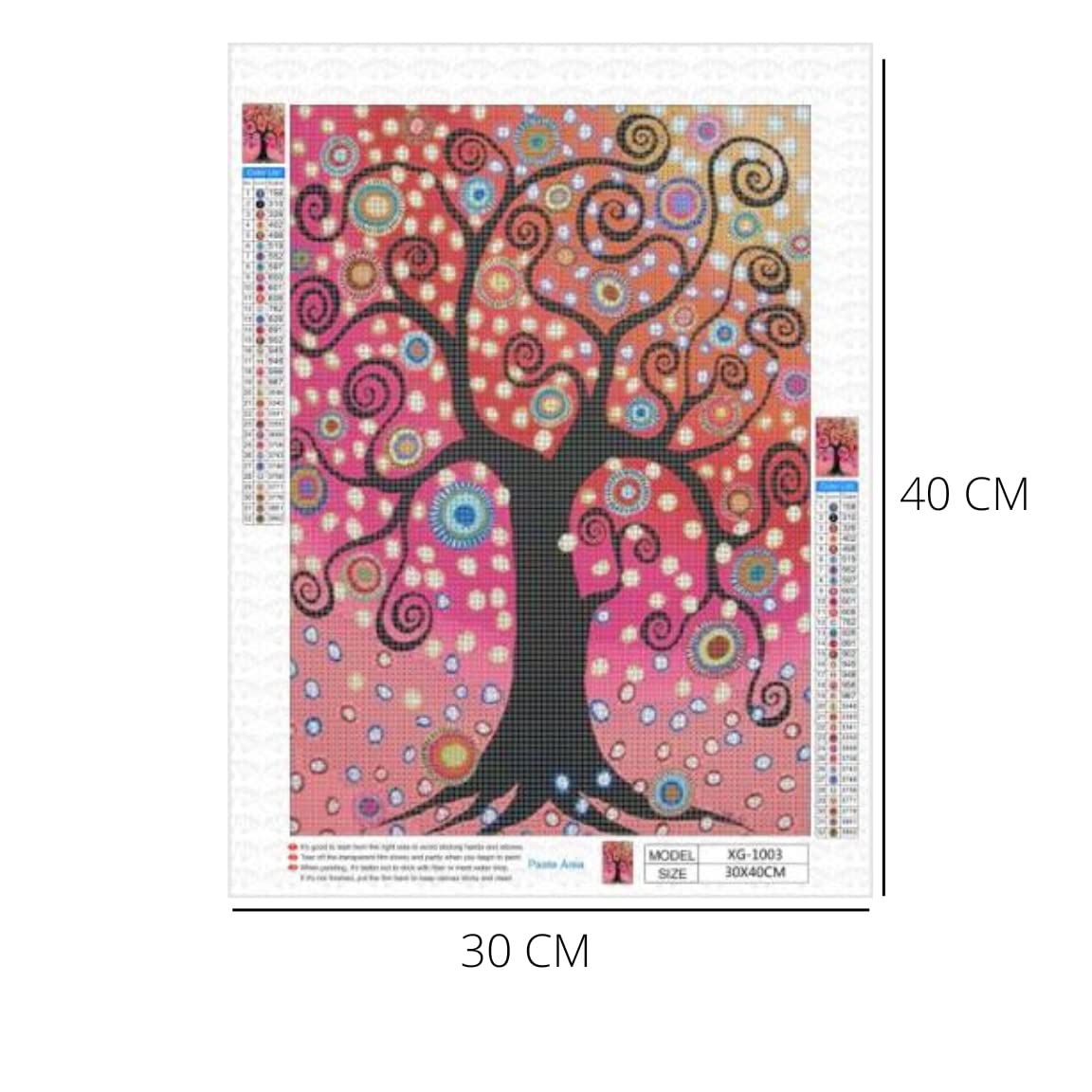 SusggO Diamond Painting Gatto 30x30 Cm Con Telaio In Legno E Tavola, Kit Completo 5D Fai Da Te