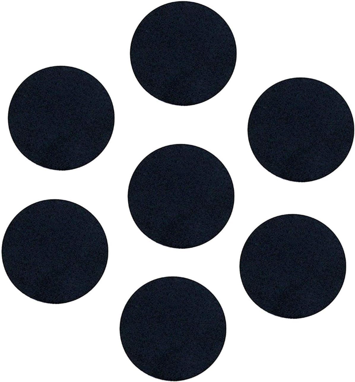 tBesme 100 PCS Adhesive Felt Circles,1.5 inch Self-Adhesive Felt Sticker for Party DIY Craft Projects,Sewing Handcraft Finishing (Black)