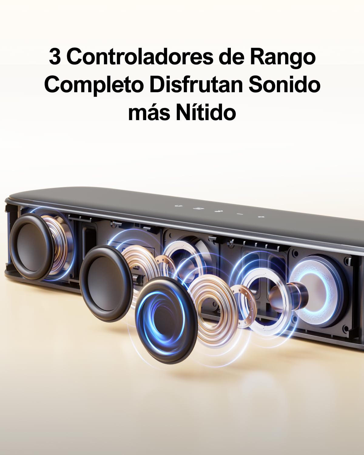 ULTIMEA 5.1ch Barra de Sonido TV, Soundbar y 2 Altavoces Surround, Control por Aplicación, Barra Sonido TV con Subwoofer, Barra de Sonido Bluetooth 5.3, Opt/AUX, Potencia Máxima de 250W, Aura A30