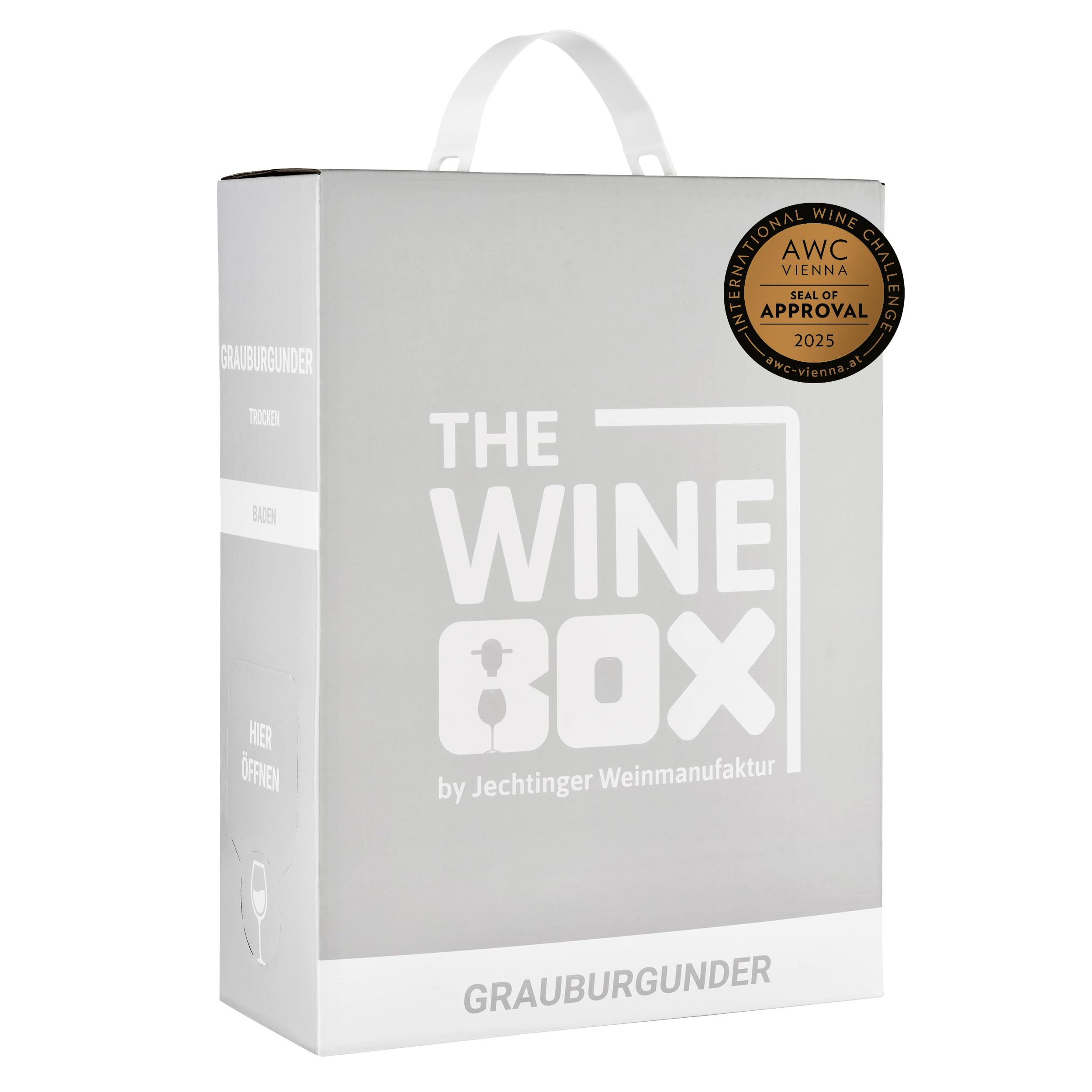 The Wine Box Grauburgunder trocken – Wein Box Jechtinger Weißwein vom Kaiserstuhl mit zarten…