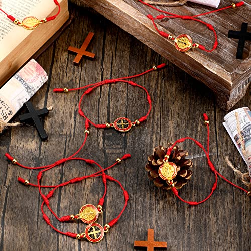 Fumete 12 Pieces 7 Knot Catholic String Bracelets Recuerdos De Confirmacion Catolica Adjustable Rosary Bracelet for Women Men4