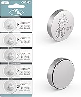 Vista 1 de CR1632 Battery 3V Lithium Battery 5 Count Pack CR1632 Batteries for Car Key Fob, Keyless Remote, Sensors - CR 1632 Coin Cell Batteries - 5 Years