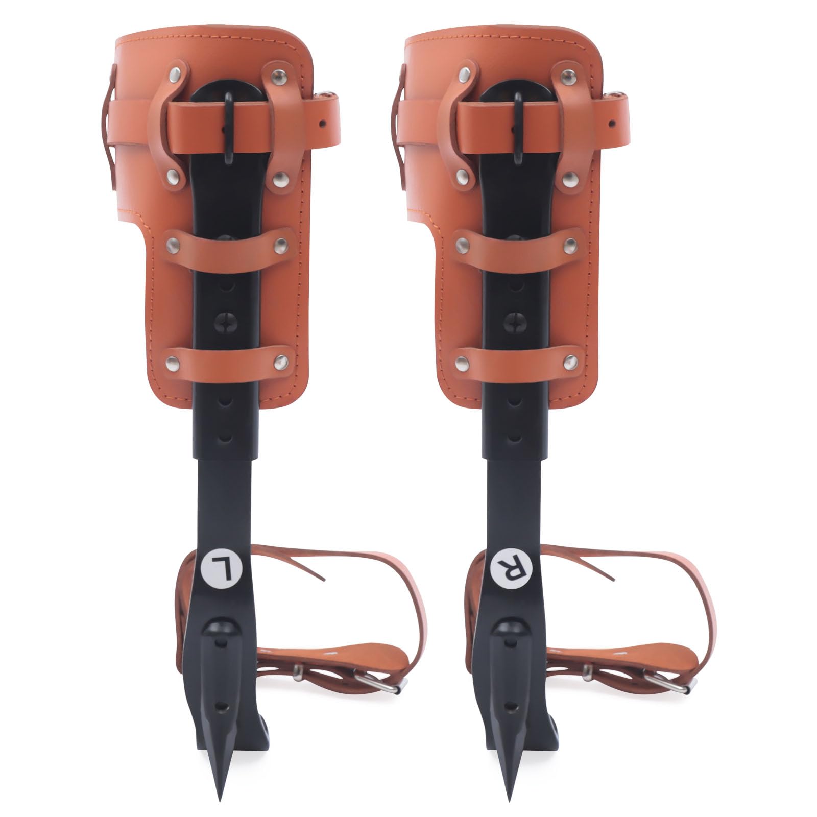 Tree Climbing Spikes Set, Tree Climbing Gear with Adjustable Climbing Belt and Rope, Tree Climbing Spikes for Tree Work, Tree Climbing Spike Set Tool for Fruit Picking Outdoor Activities