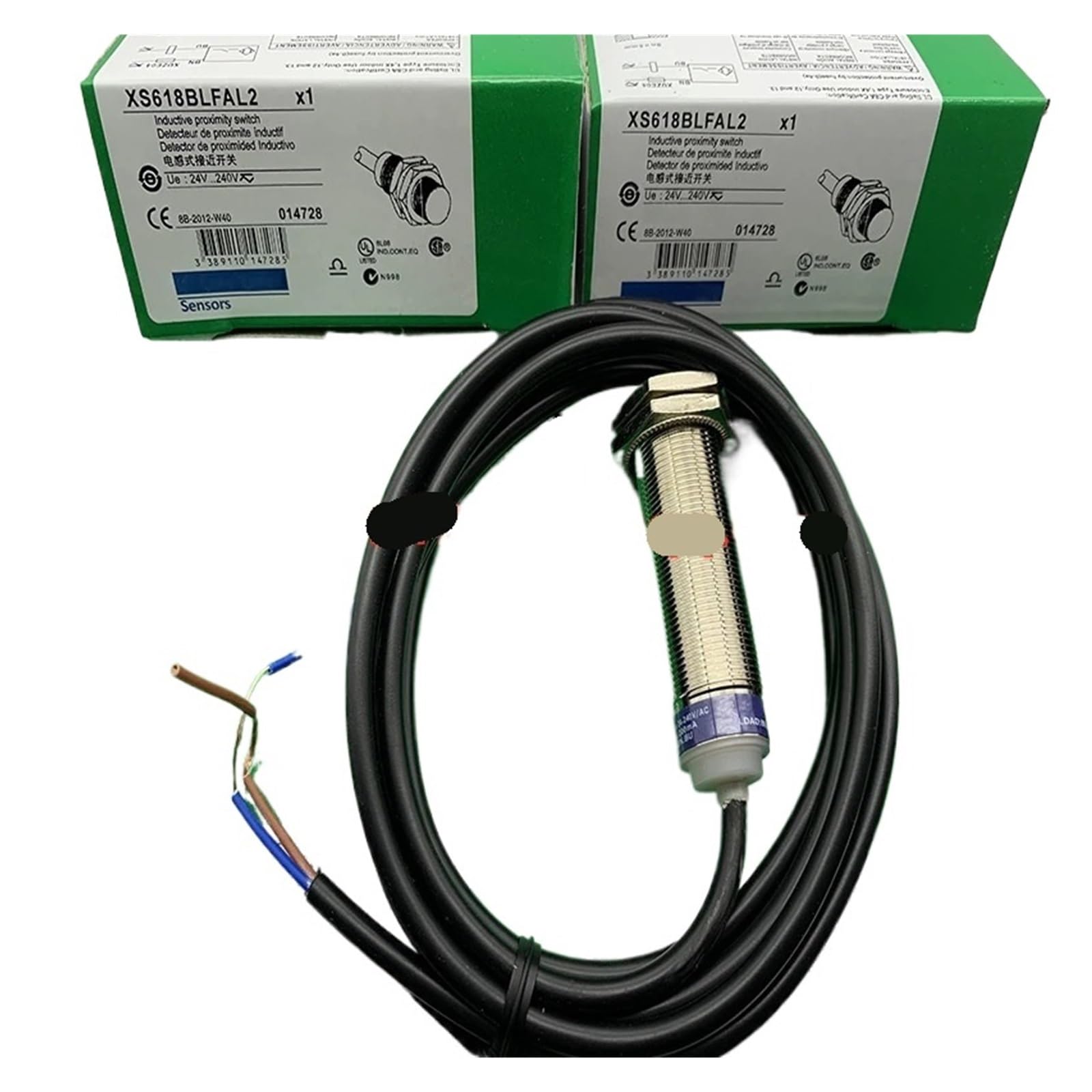 Capteur de proximité XS1-N30NA340D avec boîtier robuste M30 pour l'industrie