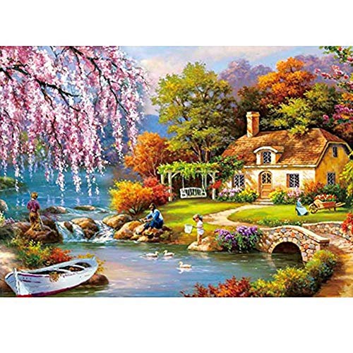 Forart Rompecabezas de 1000 Piezas para niños Adultos, Hermosos paisajes y Rompecabezas de paisajes pastorales Juegos de Rompecabezas en 3D Brain Challenge Puzzle Juguetes educativos