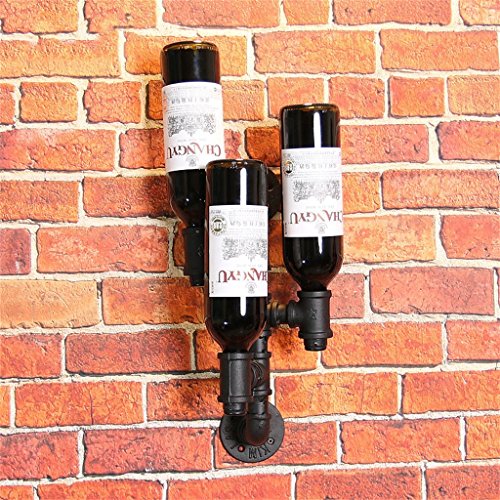 Soporte para botellas de vino LUNEZY estilo vintage miniatura 4