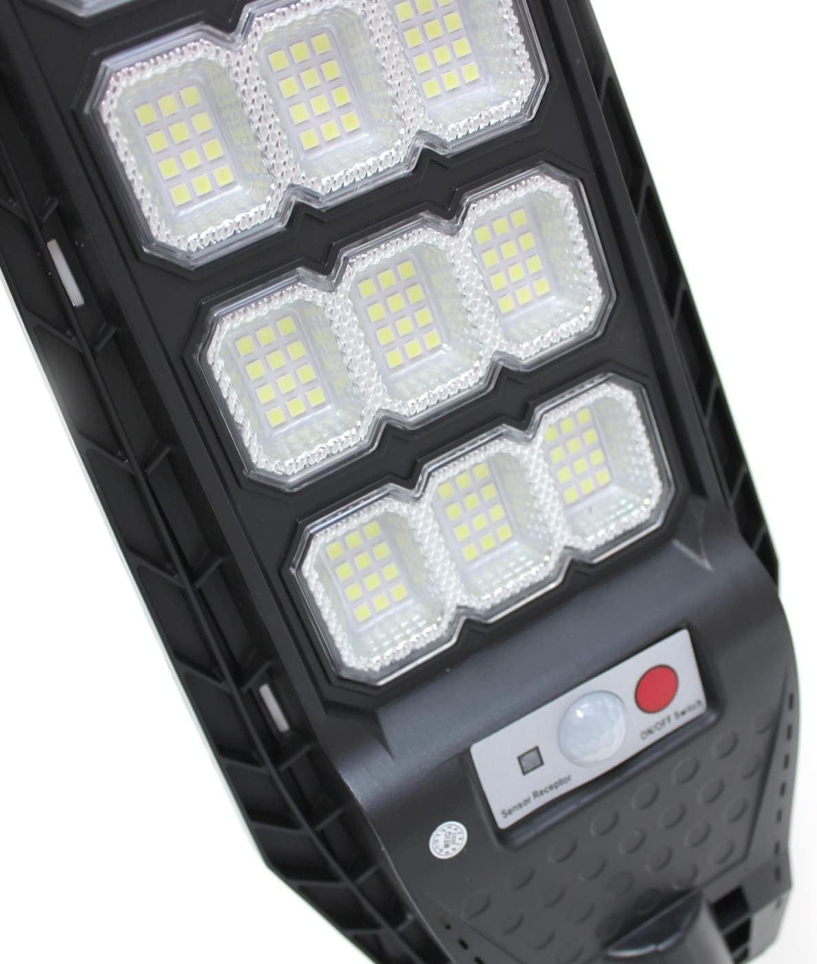 Kit 6 Lampioni Solari 200W Esterno - Luci LED Con Sensore Movimento E Telecomando, 144 LED 6500K Bianco Freddo - Foto 9