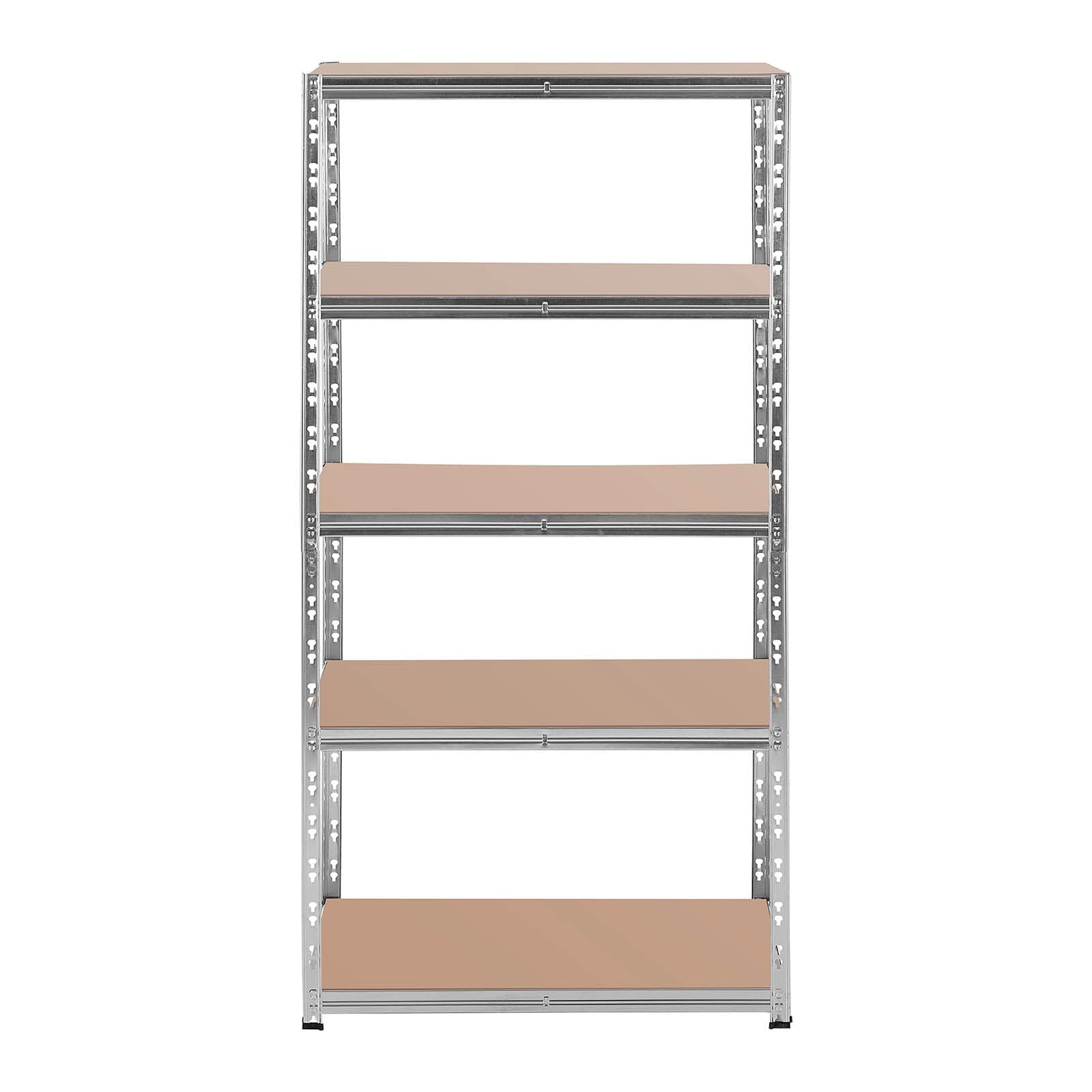 Ripiani carico pesante 90 x 60 x 180 cm supporta 5 x 175 kg grigio 14_0008094