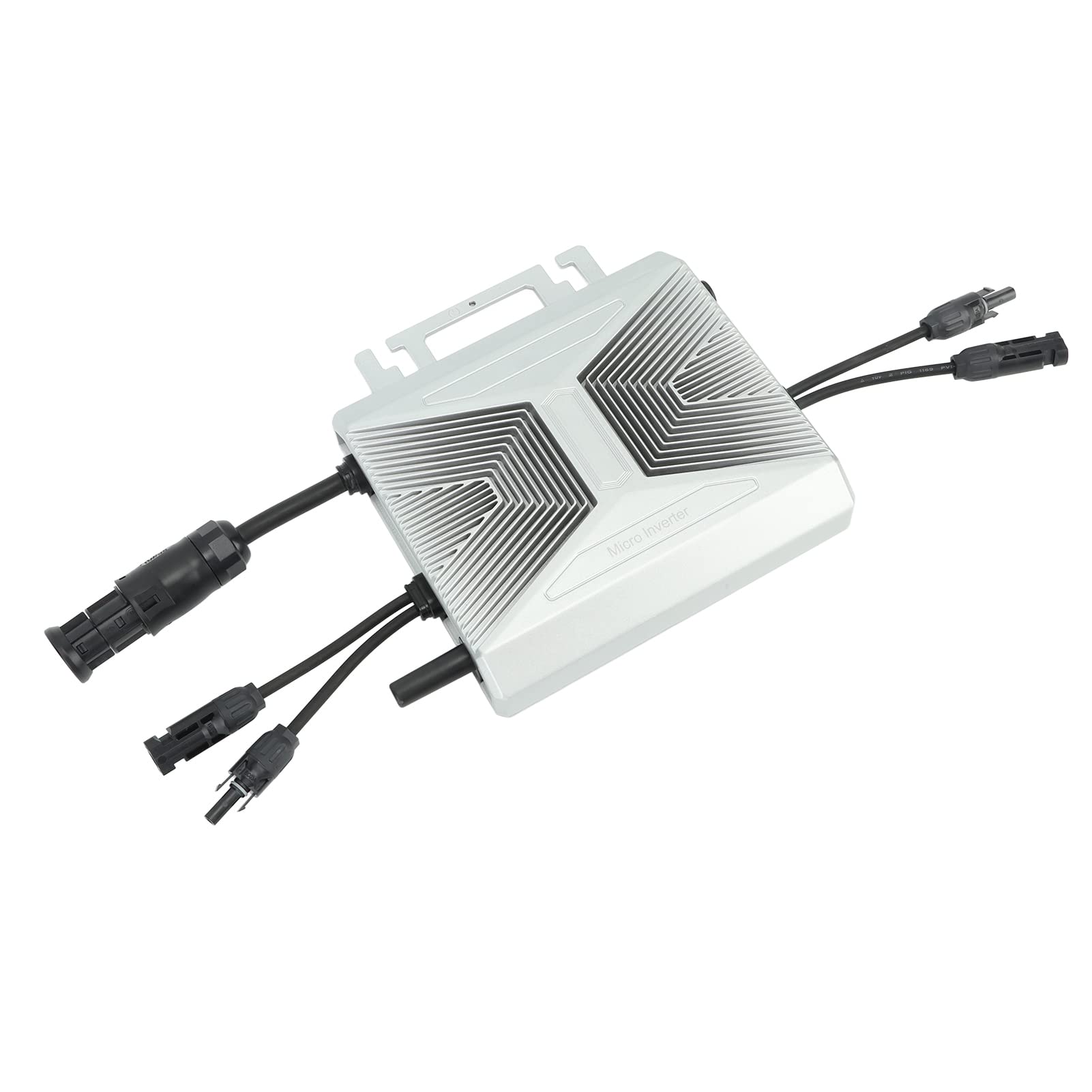 YWBL-WH Mikro-Wechselrichter, Grid-Tie-Wechselrichter aus Aluminiumlegierung, 600 W, WLAN, MPPT, IP67, Wasserdicht, 96,5% CEC-Wirkungsgrad, für Private und Geschäftliche Solar-PV-Systembenutzer