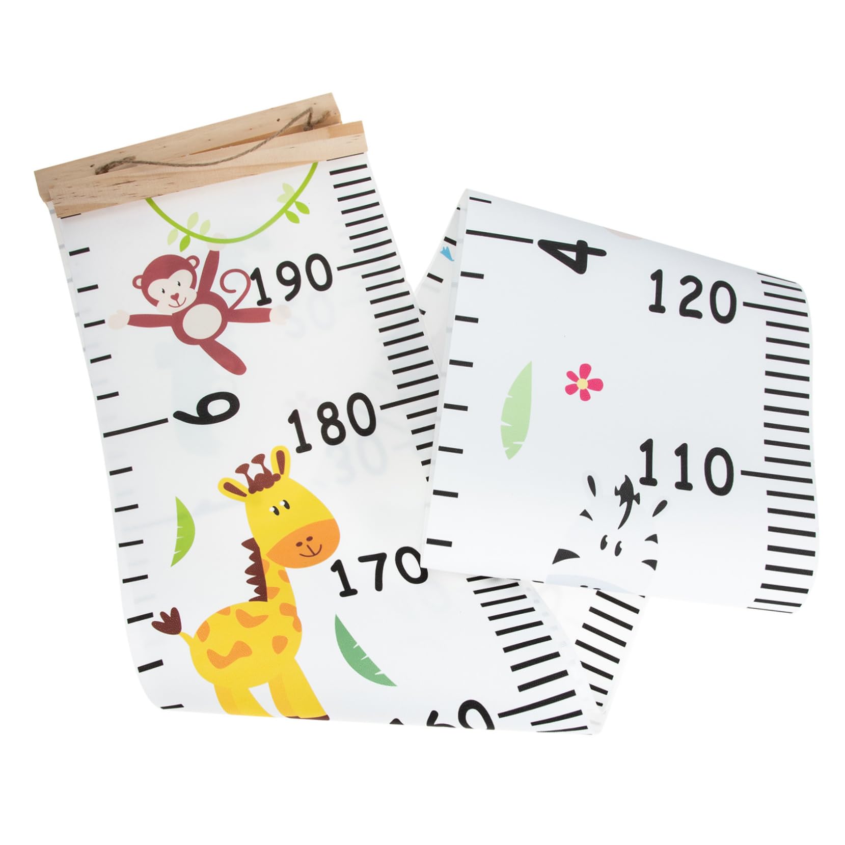 GALPADA Height Measurement Wall Chart for Growth Chart Removable Canvas Ruler for Nursery Playroom for Recording Height Development