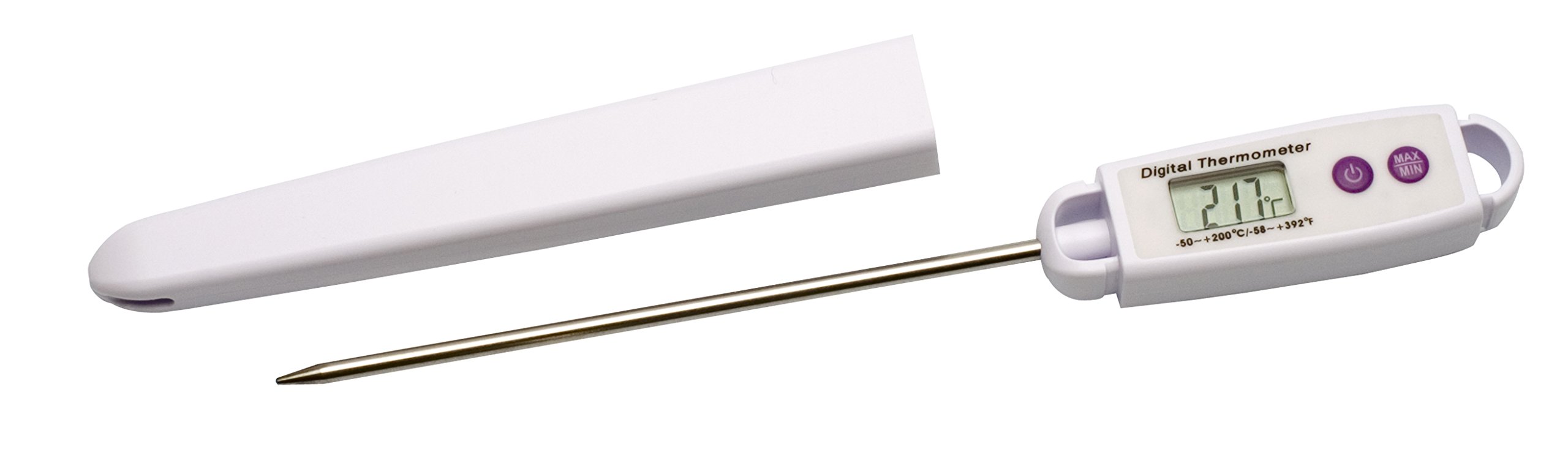 SP Bel-Art, H-B DURAC Termómetro electrónico calibrado de acero inoxidable, -50/200C (-58/392F), sonda de 127 mm (B60900-1200)