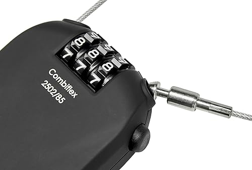 Miniatura 2 de ABUS Cable Lock, Comb flex 250285 Equipo de Ciclismo, Negro (725005)