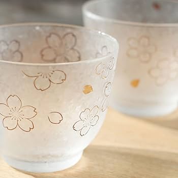 Amazon｜ガラスのコップ 曇り氷クリスタルガラスカップ4ピース