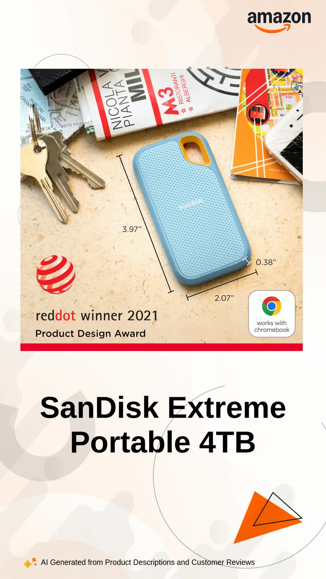 Sandisk Extreme Portable 4TB External SSD
