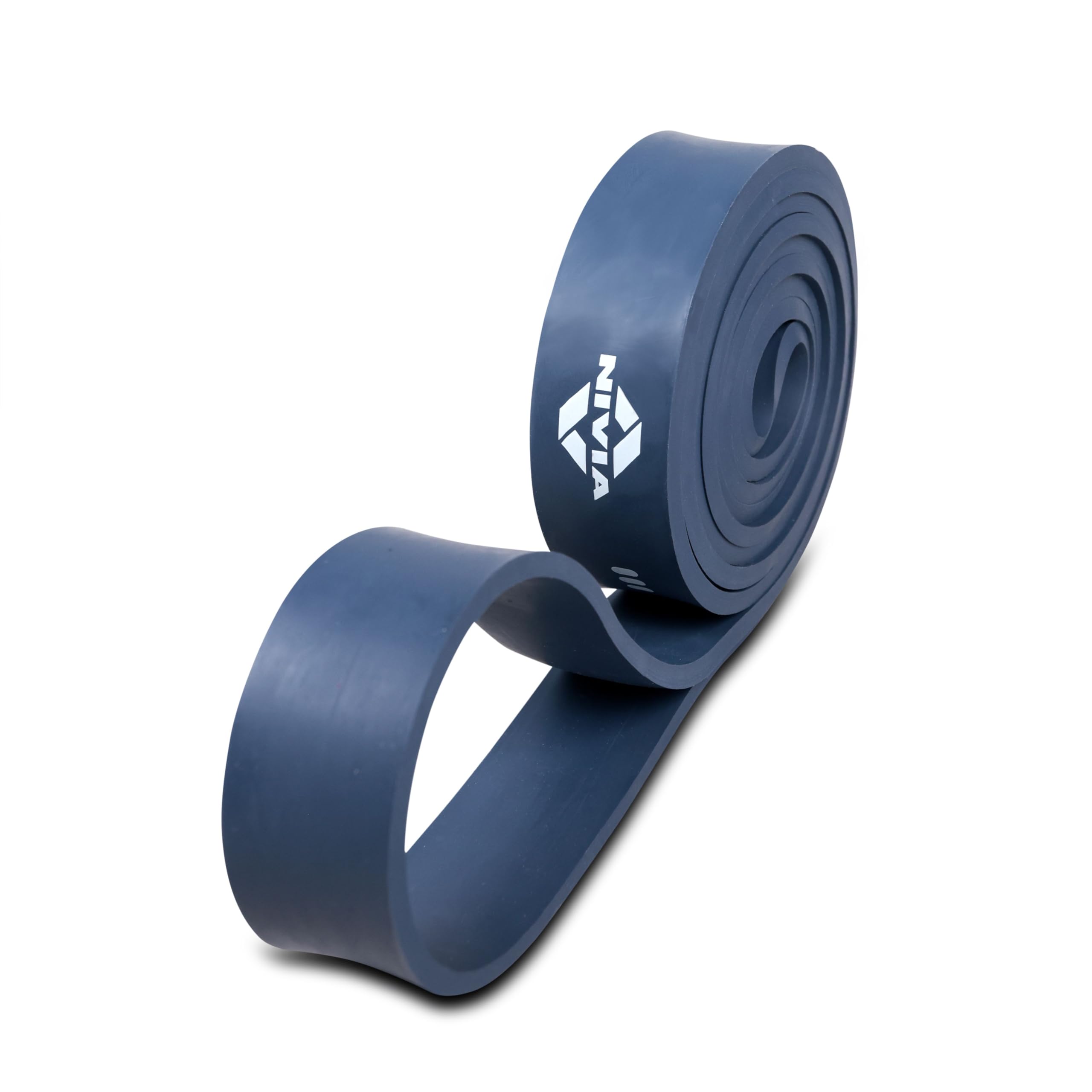 Nivia Power-Stretch Long Loop Band, Heavy Resistance Bands for Workout for Men & Women, Resistance Band for Pull Up, Exercise Band for Home, 35-50 Kg Resistance (Level - 3, Dark Blue)-image-1