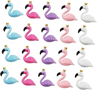 UKCOCO 50 Pçs Pingentes De Resina Para Telefone Móvel Capa De Telefone Faça Você Mesmo Pingentes De Resina Flatback Pingentes De Animais Flamingo De Resina Para Decoração De Concha Para
