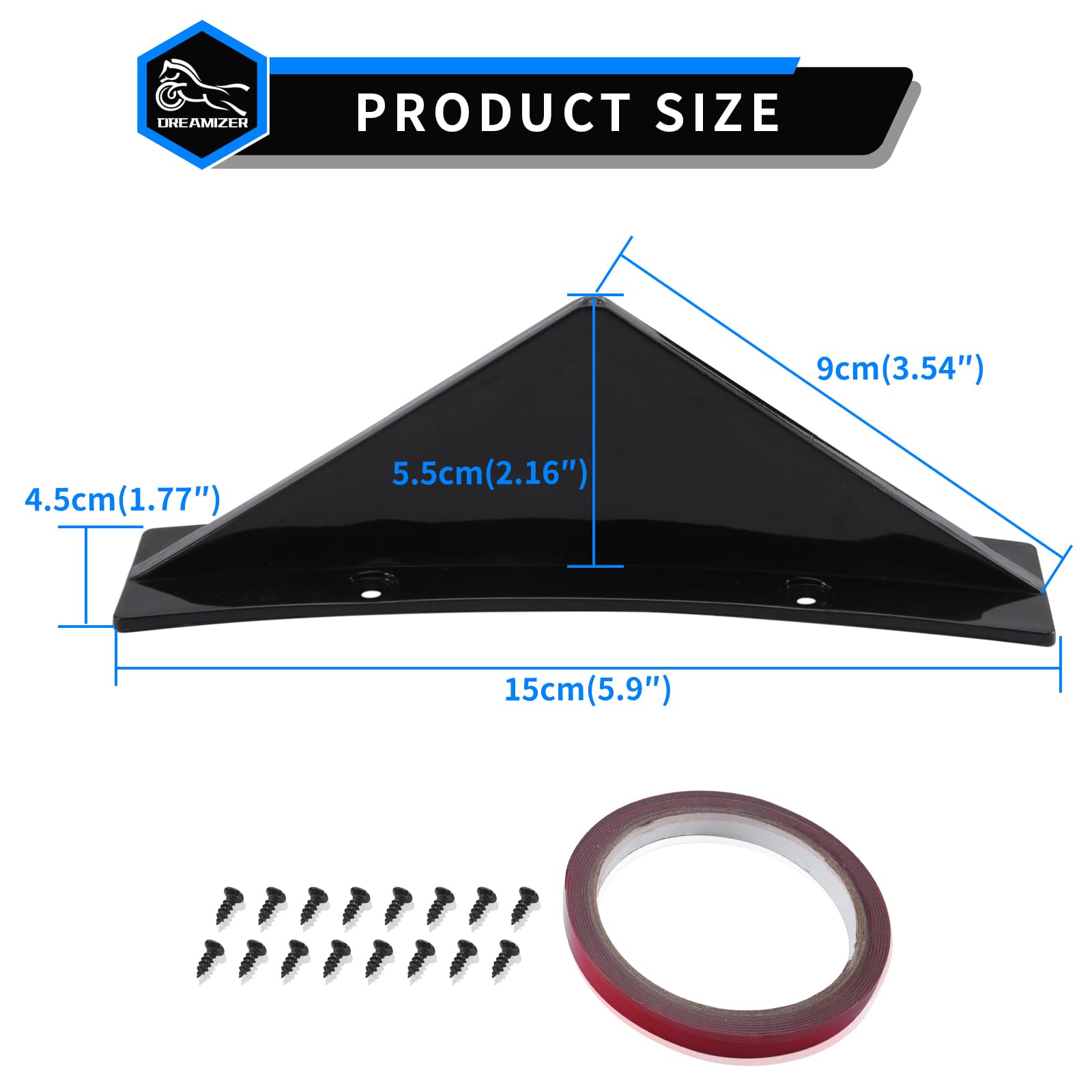 Spoiler Posteriore Universale In Carbon Look - 4 Pezzi