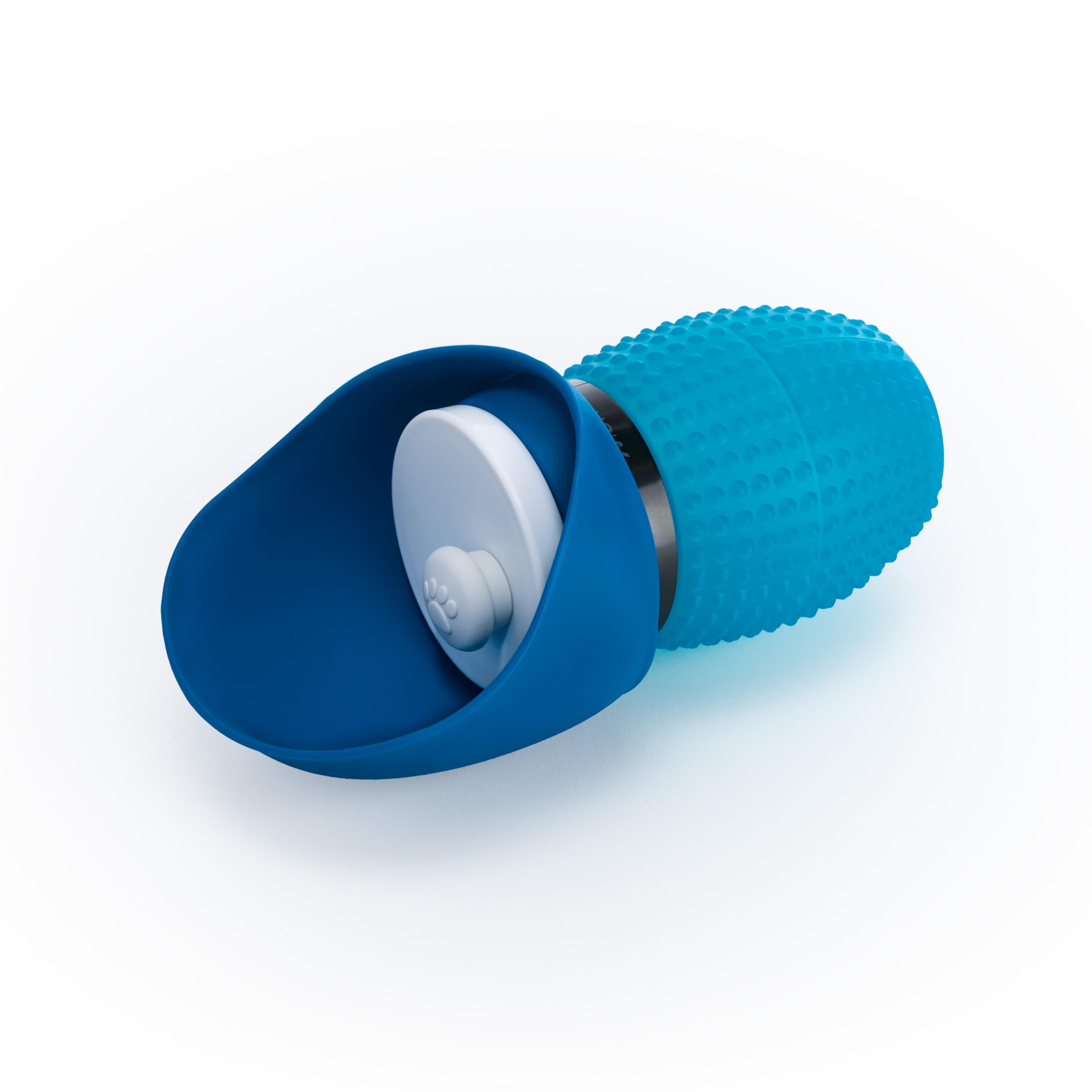 Muitomas, Borraccia per Cani Portatile e AntiPerdite, Compatta e Leggera, Capacità di 350 ml, Colore Blu Ottanio