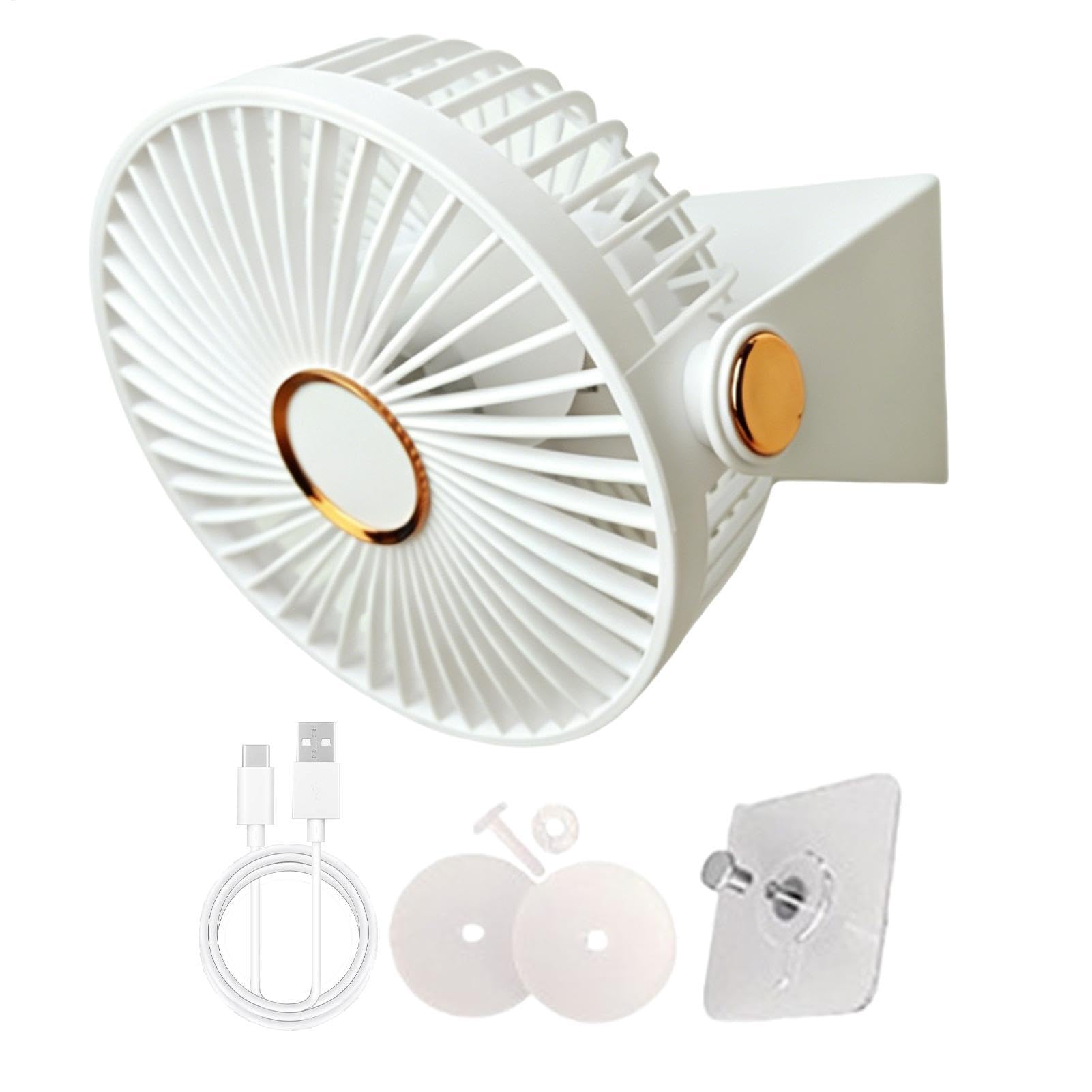 Ventilatore a gabbia per animali domestici, ricaricabile tramite USB, potente e portatile, per piccoli animali domestici, per casa, interni, esterni, viaggi, gabbie per gerbilli, cincillà, furetti