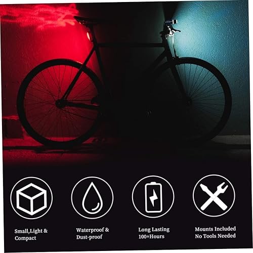 Miniatura 2 de Lámpara de bicicleta 5led Mountain Bike impermeable faro trasero combinación para negro impermeable faro trasero luz combinada