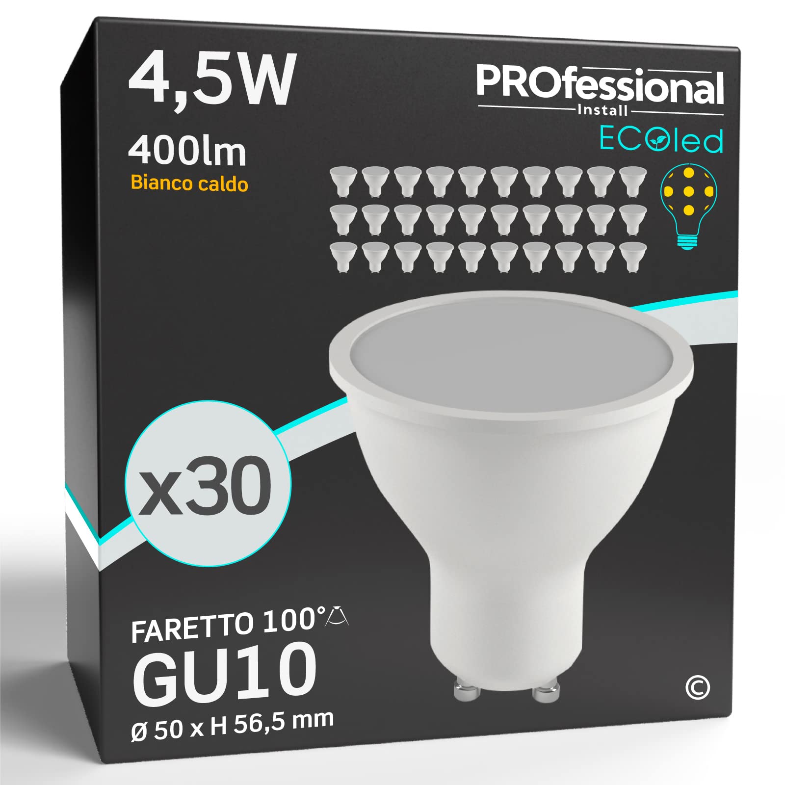 Oktaplex Set Di 3 Luci Sottopensile Riga LED Cucina 114Cm Bianco Neutro