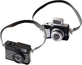 Retro Camera Decor,Mini Dollhouse Camera,Dollhouse Miniature SLR Camera,Miniature Dollhouse Camera,Miniature Camera for Dollhouse,Model Camera