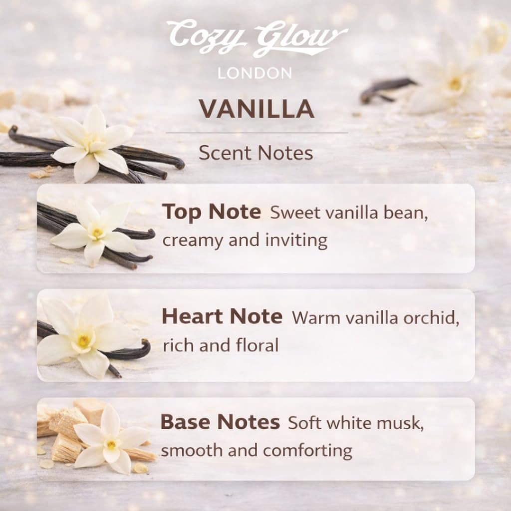 Cozy Glow Vanilla Regular Soy Candle
