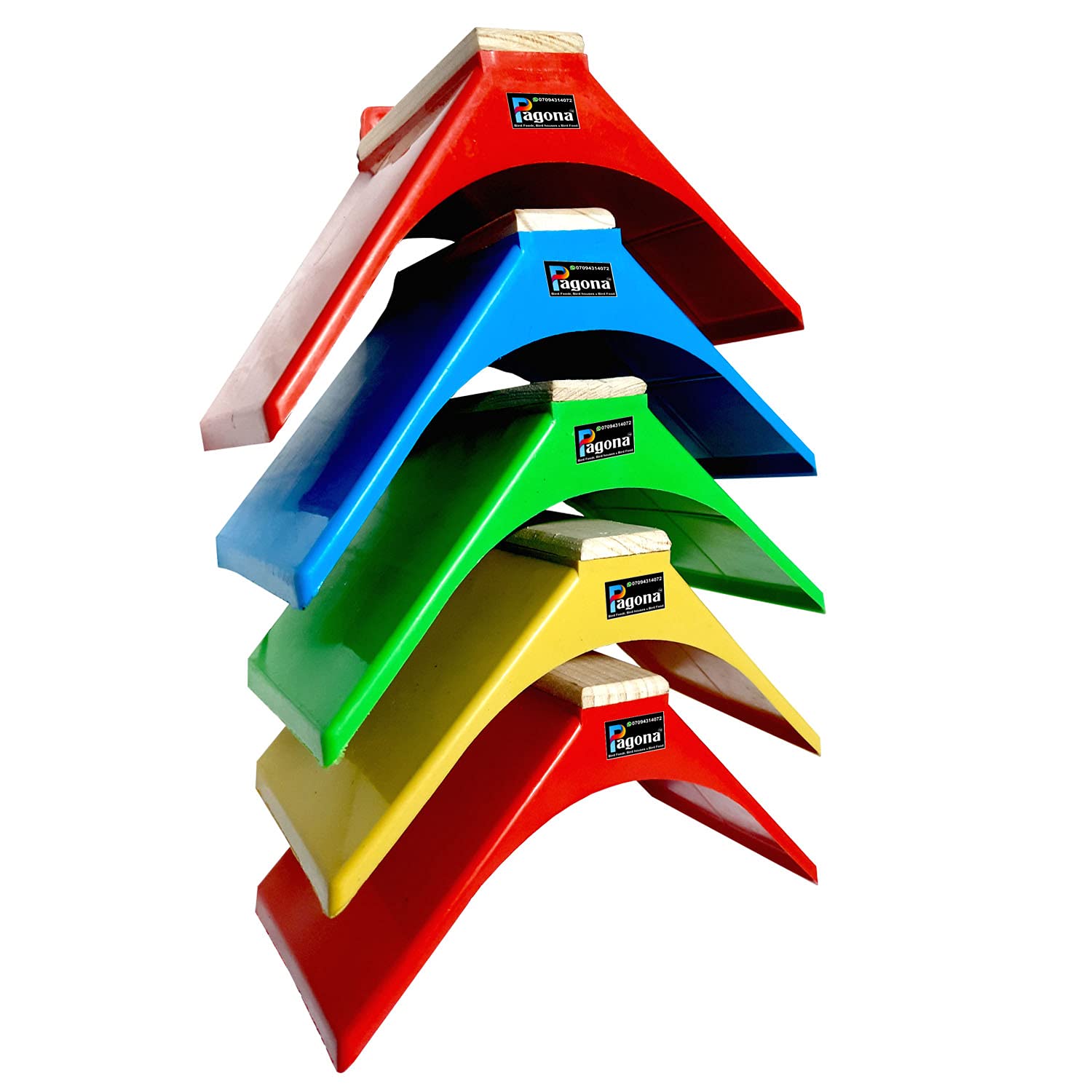 PAGONA Pigeon Rest Stand Pigeon Perch with Wood, Pigeon Stand for Resting (V-Perch, Pack of 5)-image-9