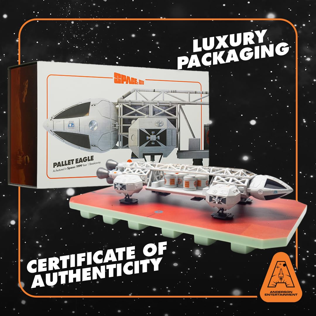 Spazio: 1999 Pallet Eagle Shuttle Model - Nave spaziale da collezione edizione limitata, scatola ufficiale Gerry Anderson Spacecraft e collezionisti
