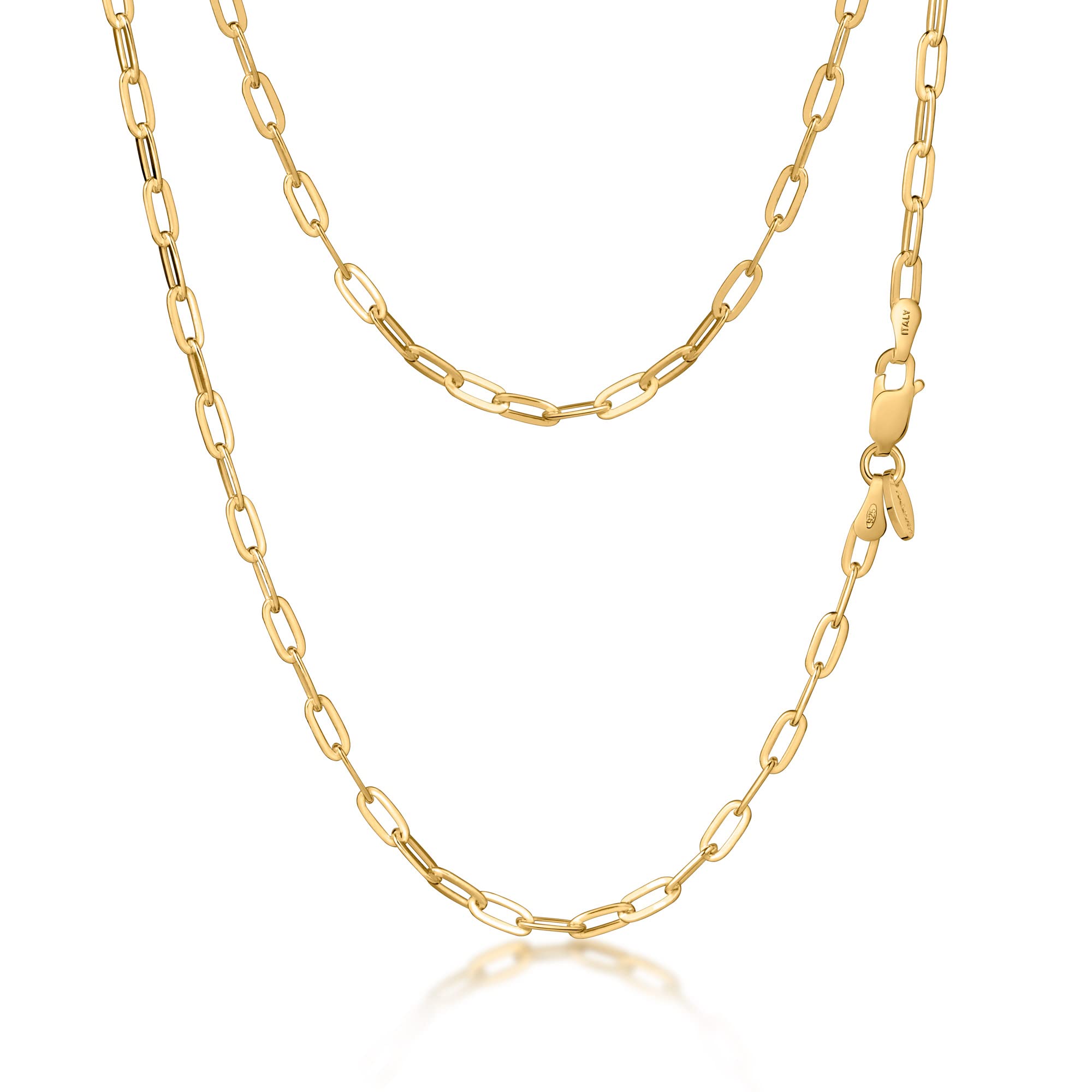 Amberta Collier à Maillons en Trombone en 925 Argent Sterling pour Femmes