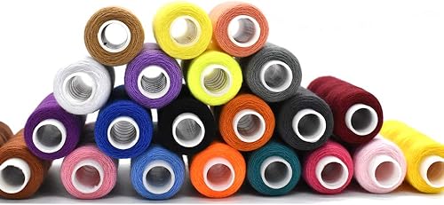 Miniatura 3 de Hilo de coser 30 colores para coser máquina industrial y costura a mano 250 yardas cada hilo de coser poliéster