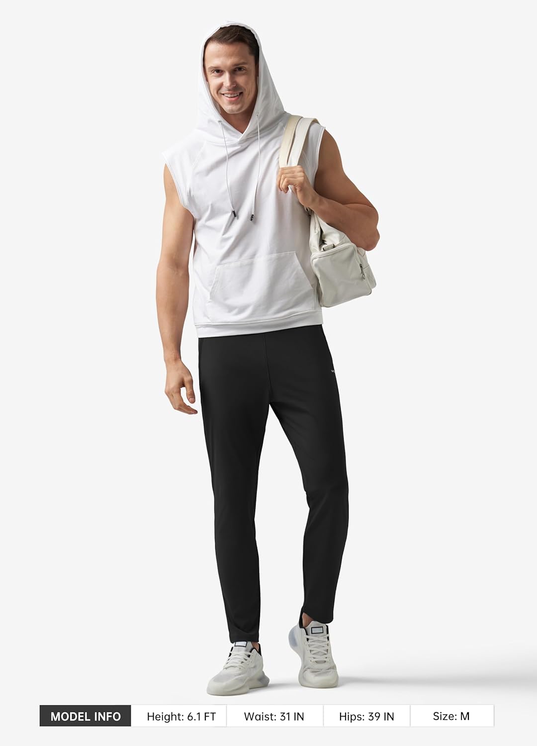 Willit Men's Sweatpants Workout Joggers for Men Athletic Jogging Running Gym Active Pants with Zipper Pockets - Image 6