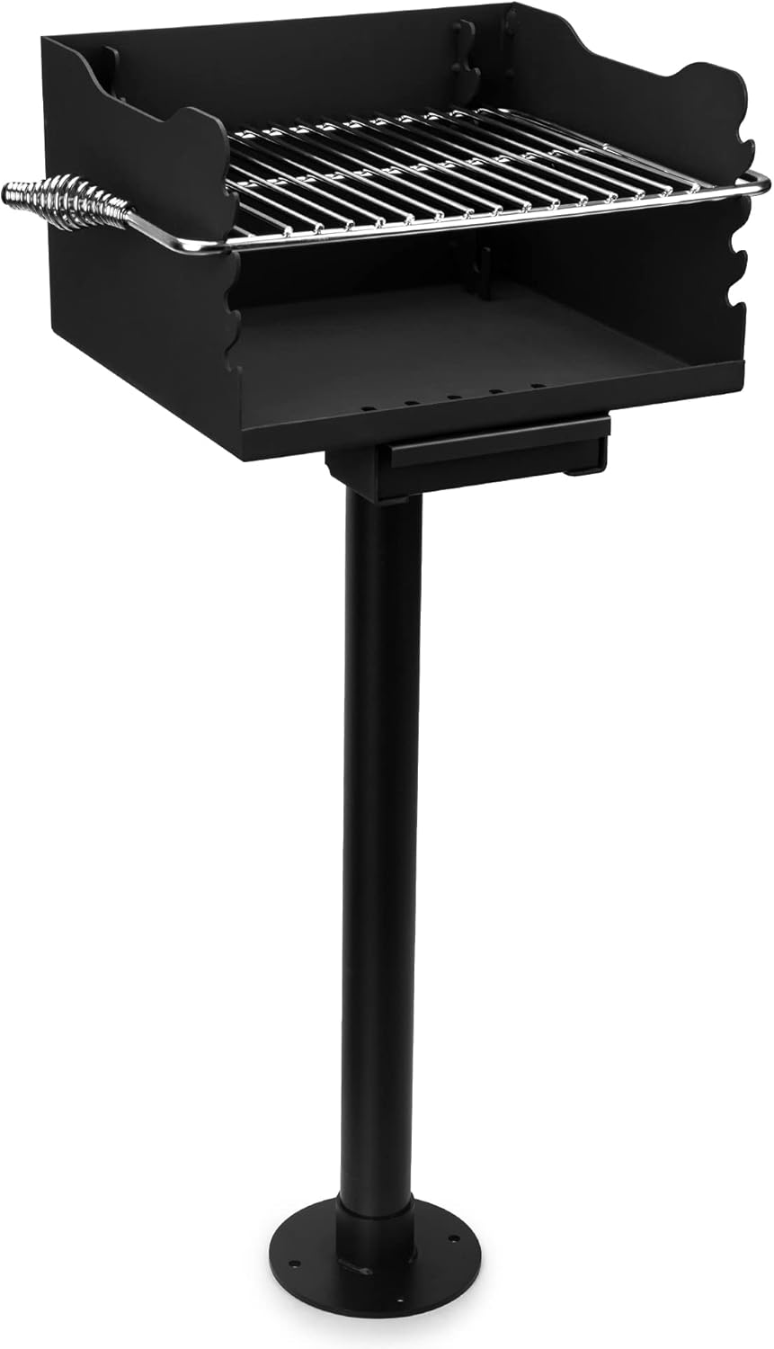 Stanbroil Heavy Duty Park Style Charcoal Grill, Outdoor