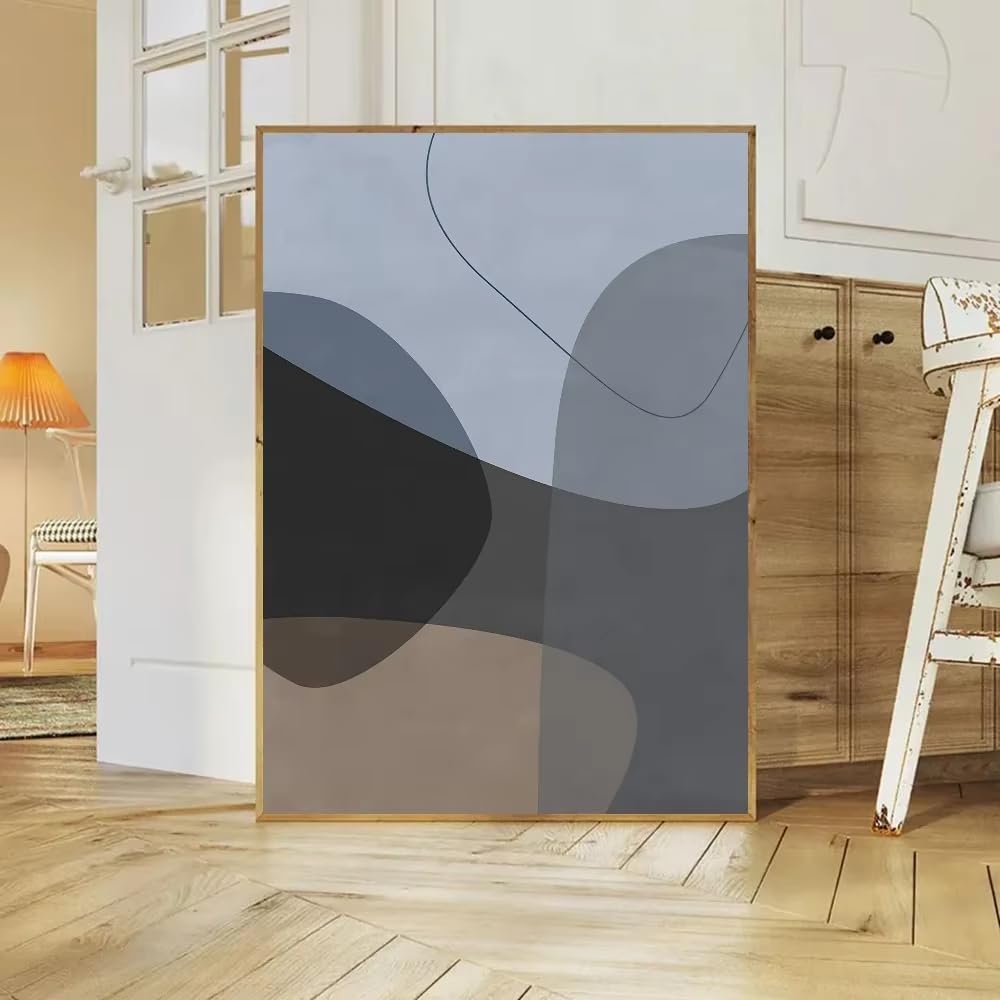 DFZEWKI Graphic Abstract Poster Canvas Painting Art Modern Home Living Room Bedroom(30x40cm(12x16in)/No frame)