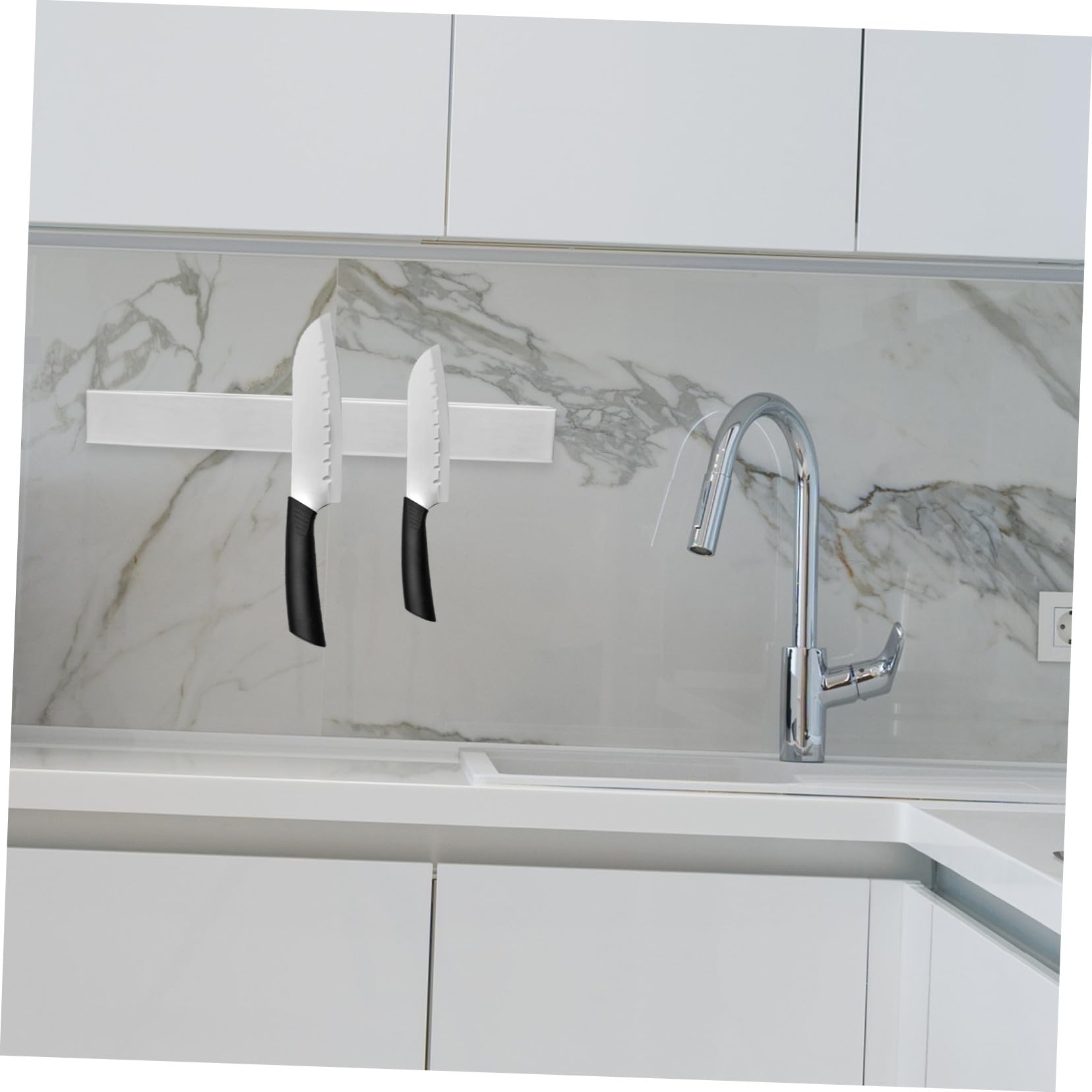 VALICLUD Porte-Couteaux Magnétique Mural INOX Support Aimanté Puissant Capacité Étendue pour Couteaux et Ustensiles de Cuisine