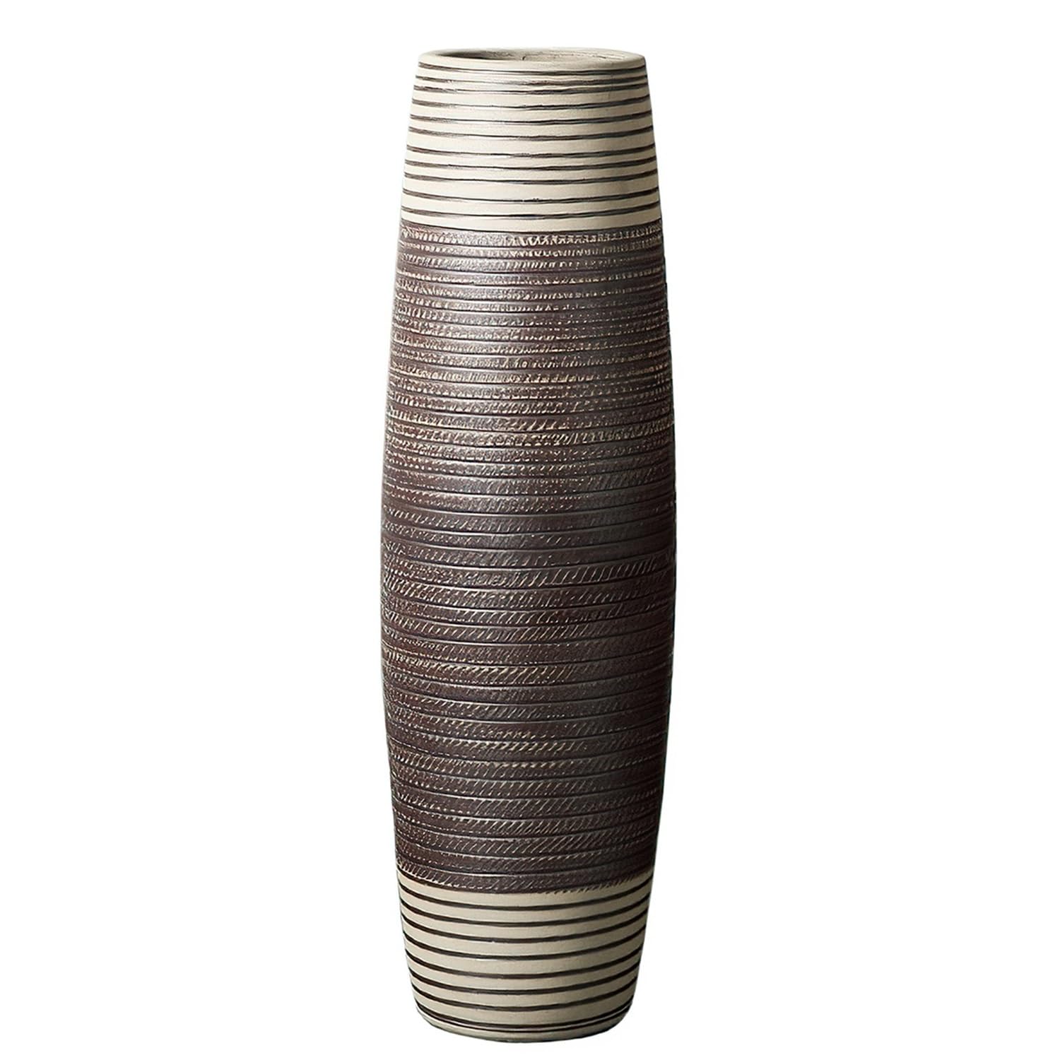 asdchZen Ceramic Vase, 39.3 Inches/100Cm Tall Floor Vase, Modern Handmade Vase For Decorative Branches And Dried Flowers, Home, Bedroom, Kitchen, Living Room And Wedding,23.5x80cm