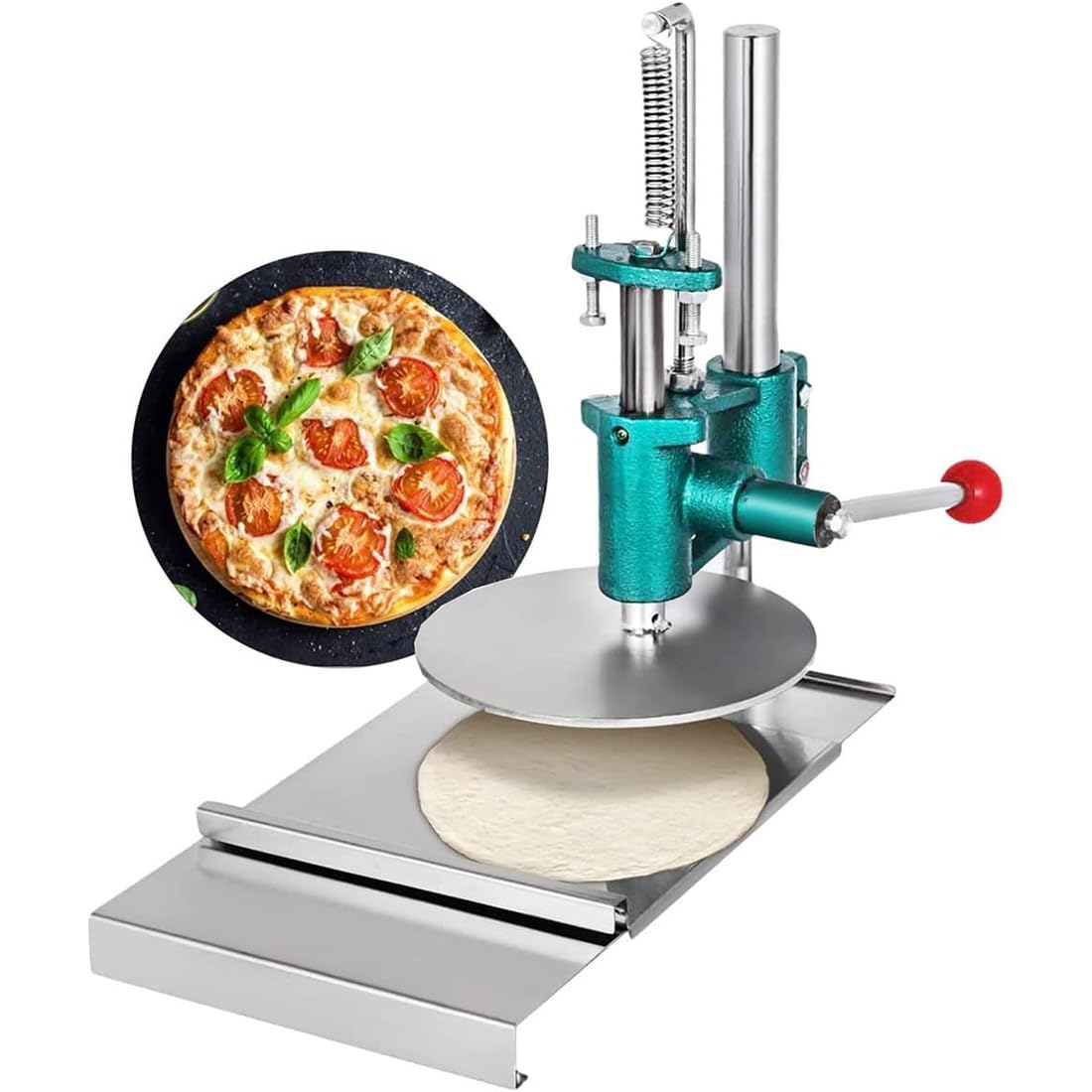 Teigschneider aus Edelstahl für Pizza und Gebäck, 20 cm, ideal für den gewerblichen oder privaten Gebrauch