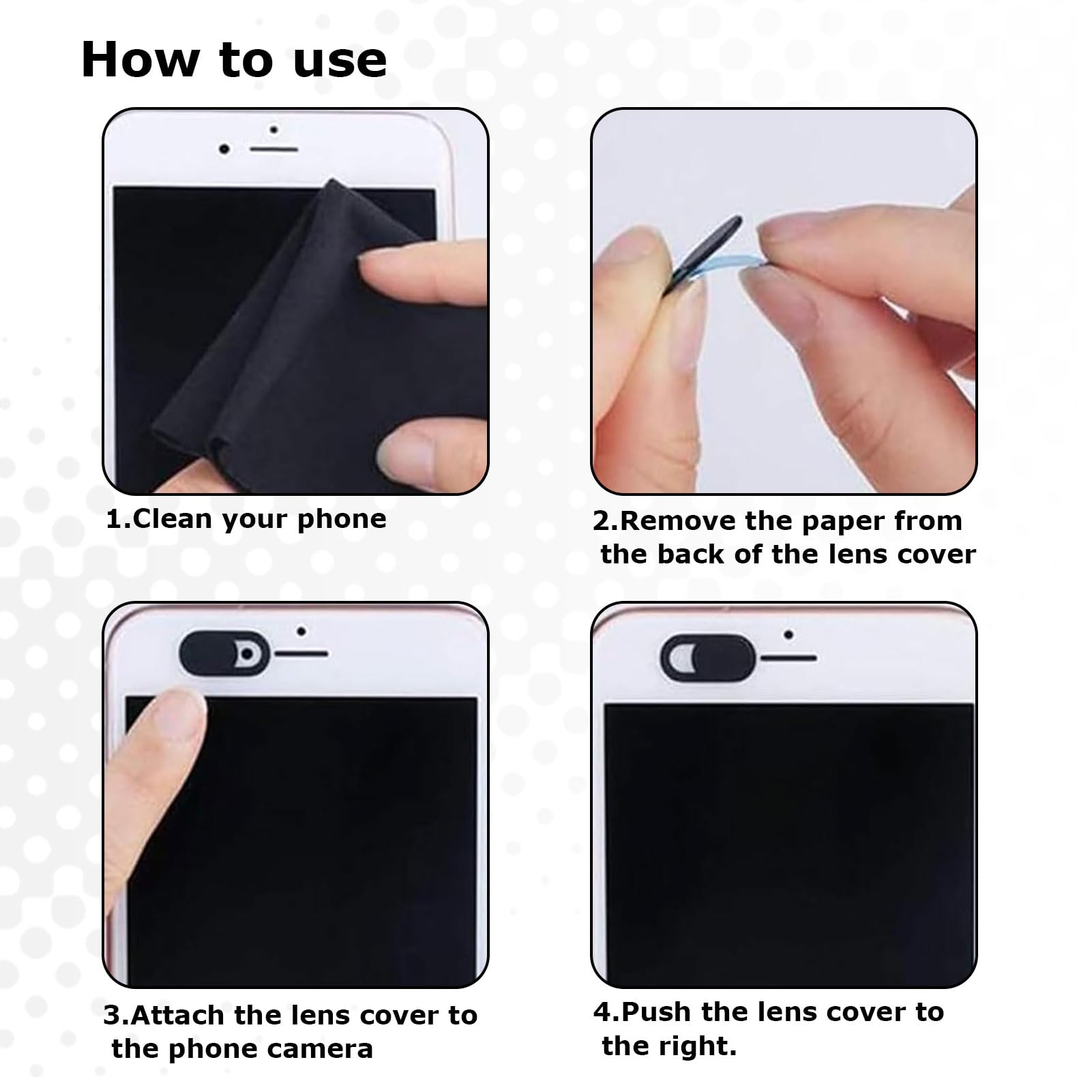 24 PCS Cache Camera Ordinateur,cache webcam,cache webcam pc portable,cache camera telephone,Cache Camera Ultra-Mince pour Tablettes,Ultra-Mince pour Tablettes, Ordinateur Portable, PC (Le Noir)