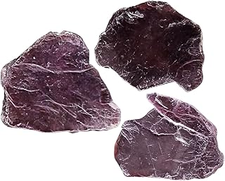ULTECHNOVO Purple Mica Raw Ore Purple Decorations Sample Irregular Geode Decorative Purple Mica Creative Teaching Samples Simple Ore Stones Beautiful Specimens Data Specimens Rock Specimens